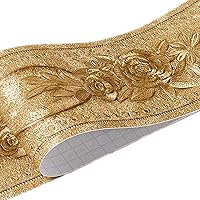 Vista 18 de Moyishi Papel de pared 3D de peonía real de 16.4 ft, fácil de aplicar (rojo oscuro)