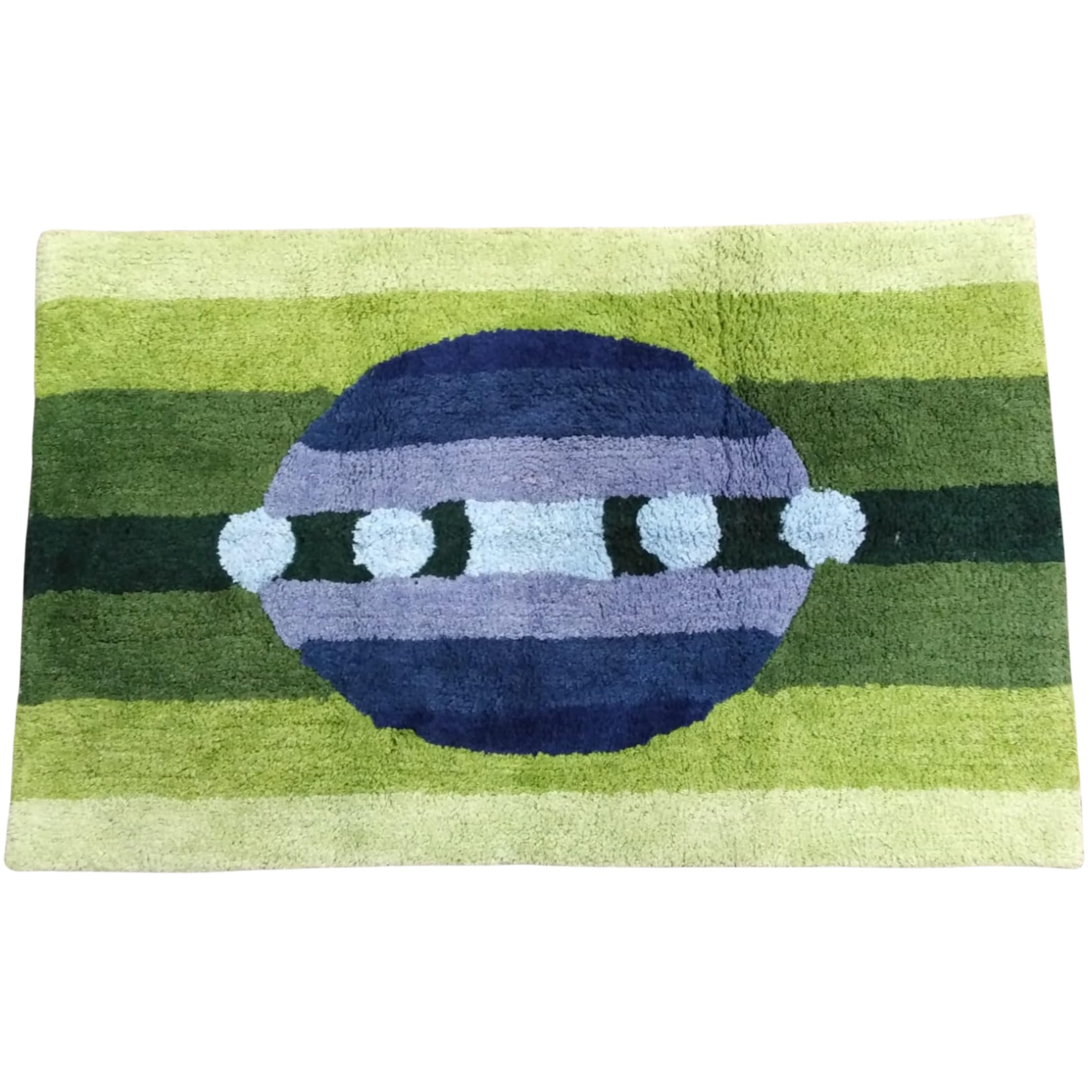 Tapis de bain en éponge bleu 70x110 cm Mirabello Carrara Mykonos antidérapant
