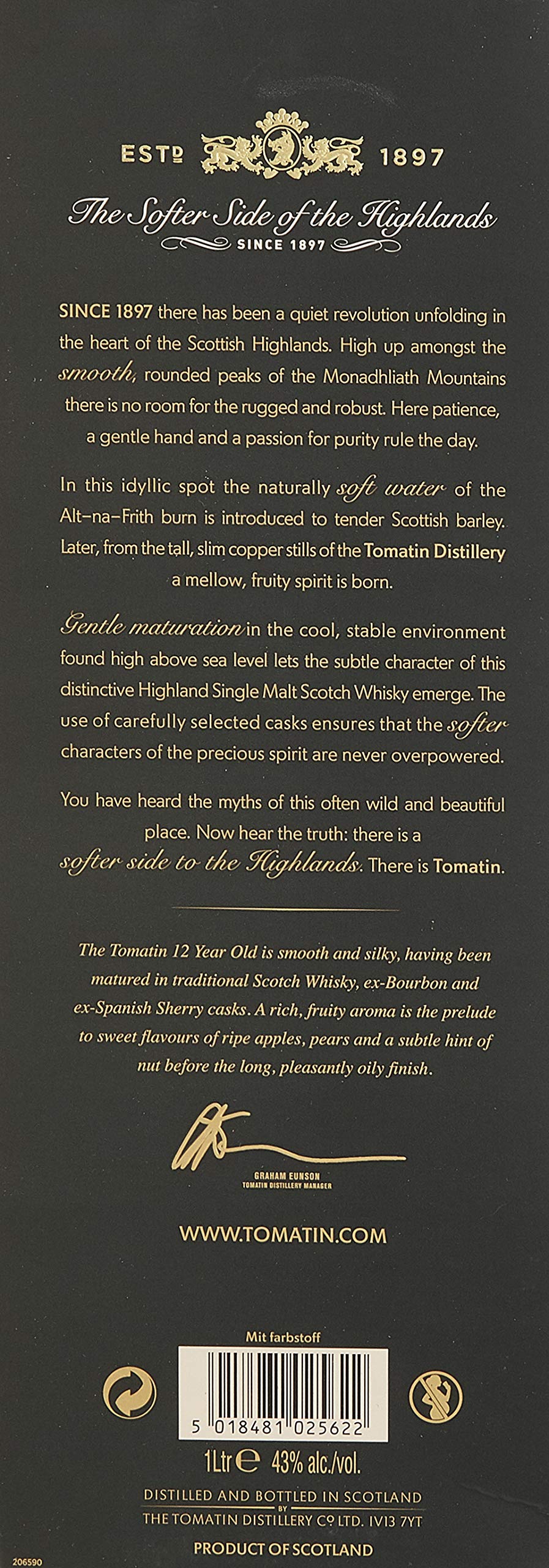 Tomatin 12 Years + GB Whisky (1 x 1000 ml)