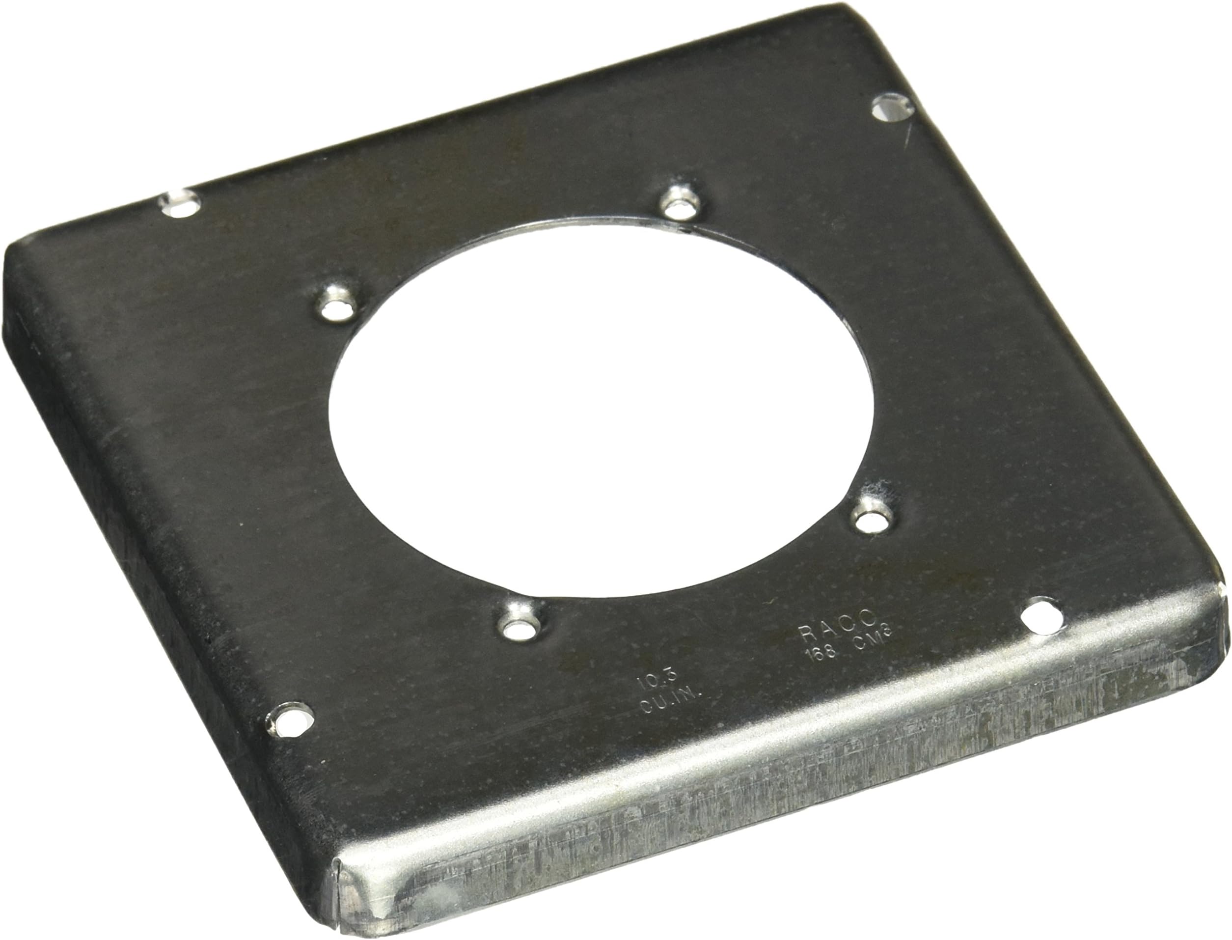 888 1/2-Inch Raised Square Cover with (1) 2.62-Inch Diameter 30-50 Amp Receptacle, 4-11/16-Inch