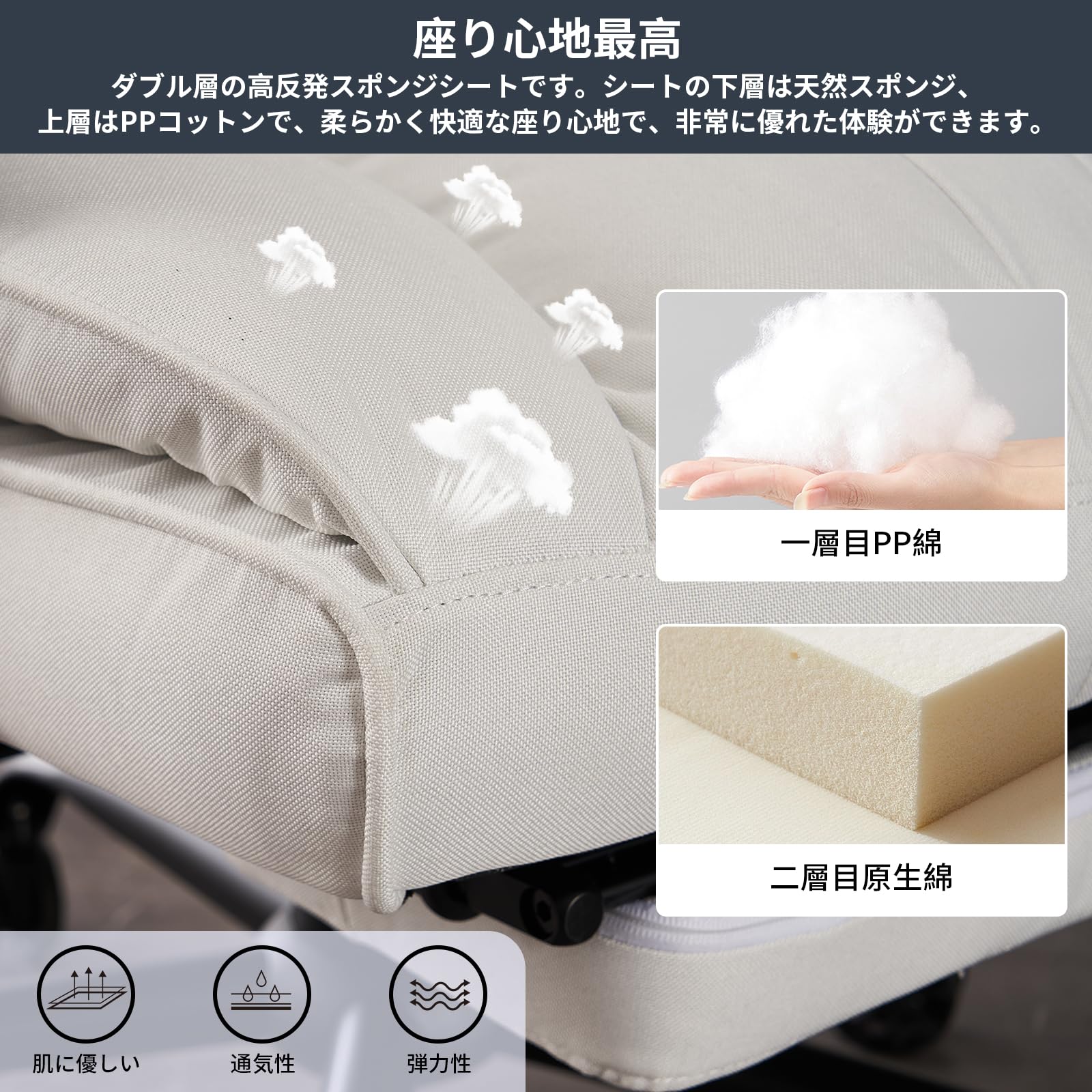 Amazon.co.jp: SKYE ゲーミングチェア ファブリック オフィスチェア