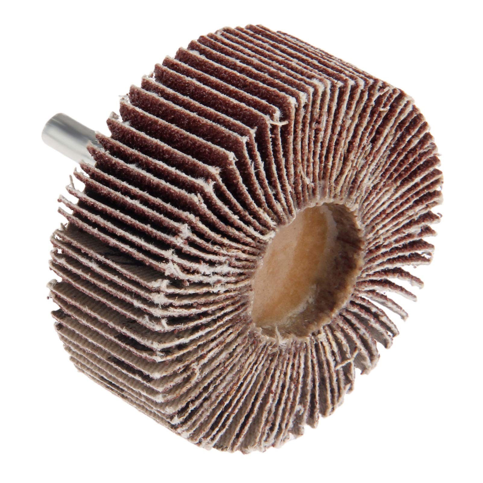 Tarcze polerskie， 1 szt. szlifiersko-polerująca tarcza ścierna z listkami 60 mm i trzpieniem 6 mm do mini wiertarek i narzędzi obrotowych