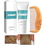 New Upgrade Protein Correcting Hair Straightening Cream, Silky Shine and Moisturising Hairspray for all Hair Types 2.03 FI OZ / 60ML (60ML Hair Straightener Cream)