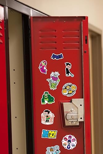 Miniatura 6 de Teen Titans Go! Paquete variado de 50 calcomanías de vinilo grandes de lujo, para laptop, botella de agua, álbumes de recortes, tableta, monopatín,