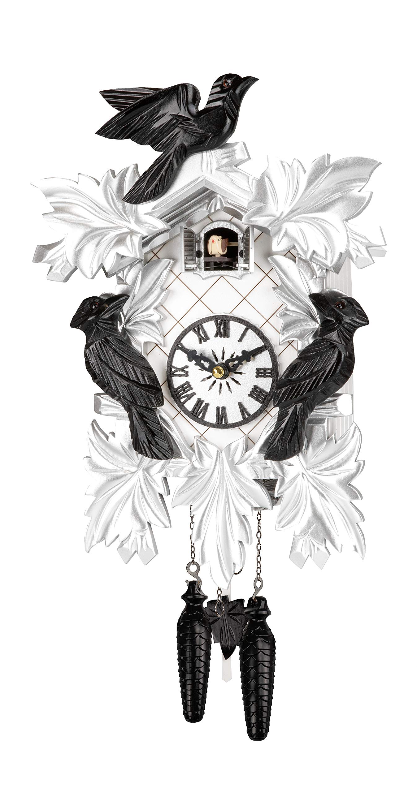 Reloj de cuco de cuarzo Engstler decorativo con 5 hojas para dar calidez al comedor familiar