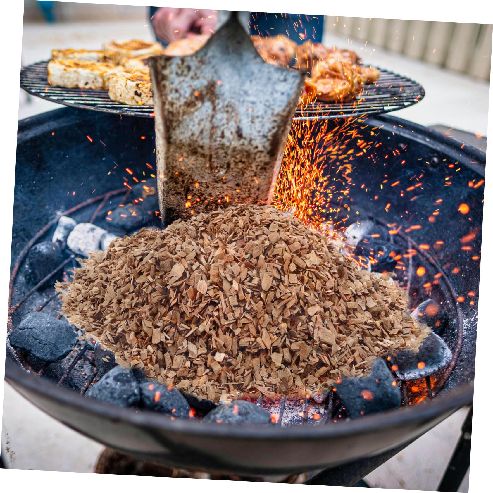 Apfelholz Räucherchips 1 Beutel zum Räuchern und Grillen