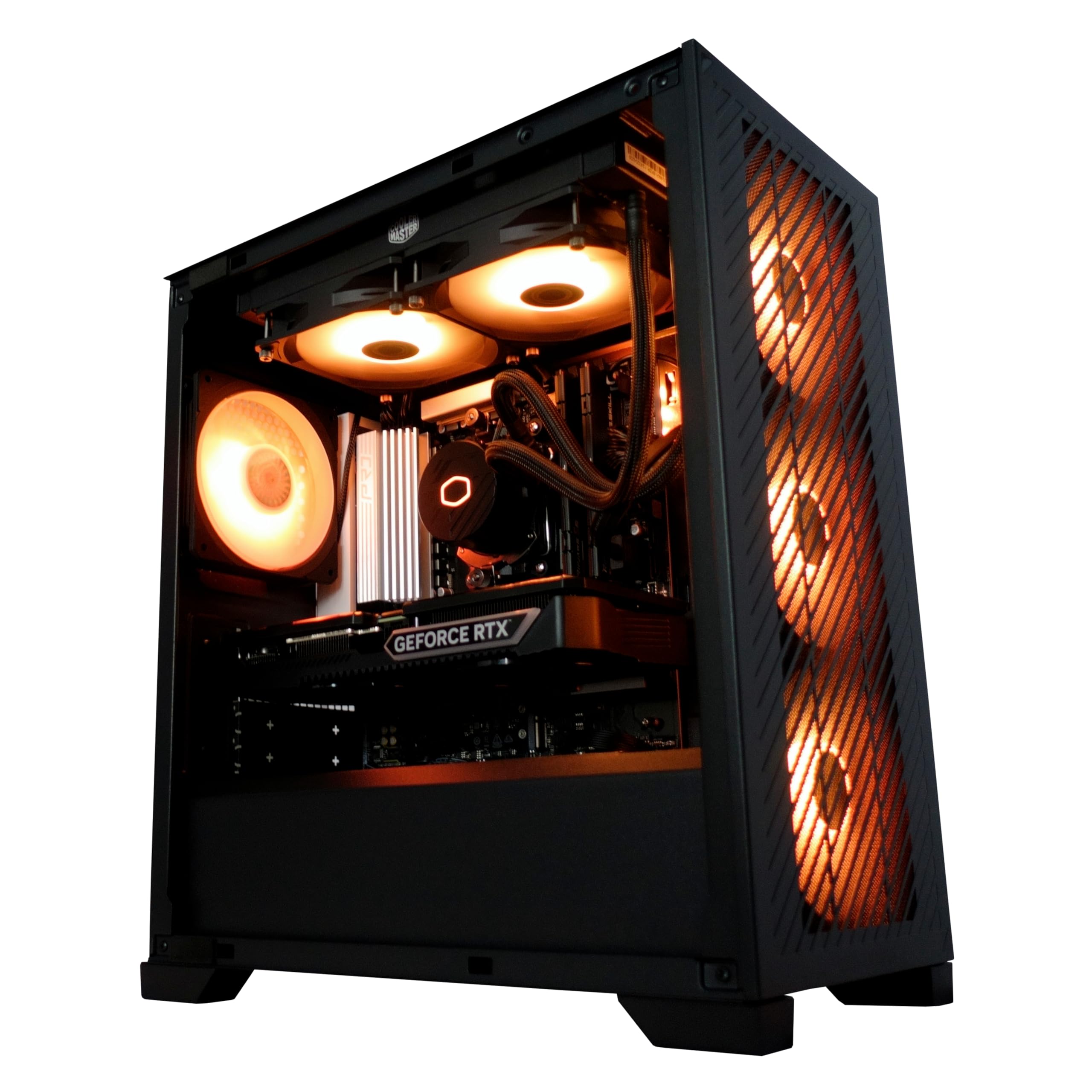 Gaming PC AMD Ryzen 7 9800X3D bis 5,2 GHz Turbo 64GB DDR5-6000MHz 4TB M.2 SSD Nvidia RTX 5070 Ti 16GB GDDR7 Wi-Fi 7 240mm Wasserkühlung Windows 11 Pro einstellbare RGB-Beleuchtung