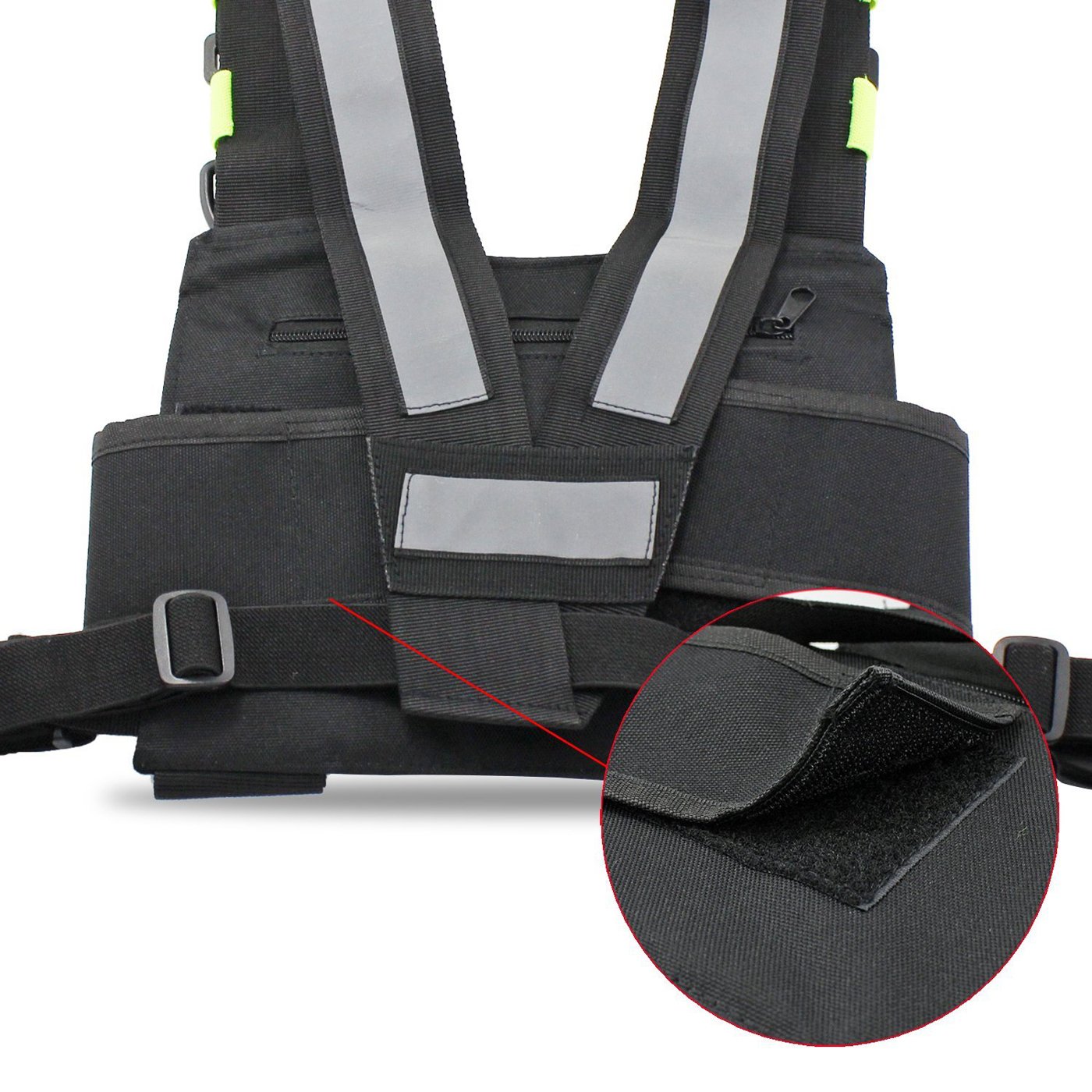 Sacs de Harnais de Poche de Poche de Talkie-walkie de Radio emballent Le Sac à Dos Holster Radios bidirectionnelles Mallette de Transport Accessoire Titulaire (Vert) - 5