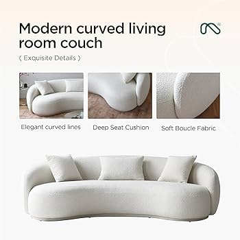 Amazon.com: Acanva Mid Century Modern Curved Living Room