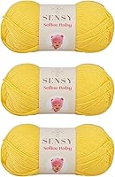 Vista 33 de Sensy Softee Hilo para Bebé, 3.5 oz, 275 yardas, Gauge 3 Light (Almendra)