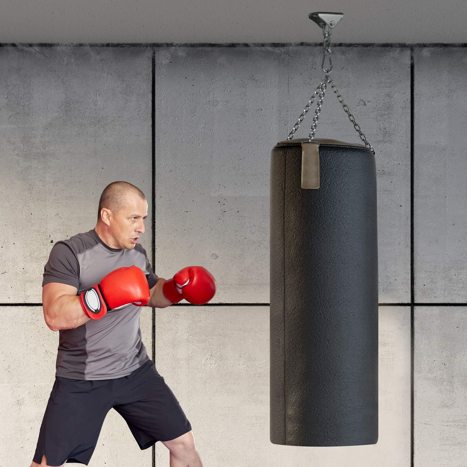 Yes4All Wood Beam Heavy Bag Hanger/Heavy Duty Swing Hanger - 360 Degree Rotation Punching Bag Hanger, B. 360 Degree Rotation : Sports & Outdoors