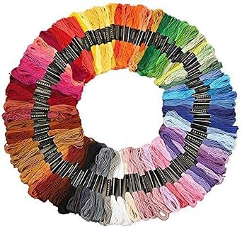 Embroidery Thread Set 100 Bundles Cross Stitch Cotton Embroidery Thread Length 8m 6-Ply 100 Bundles