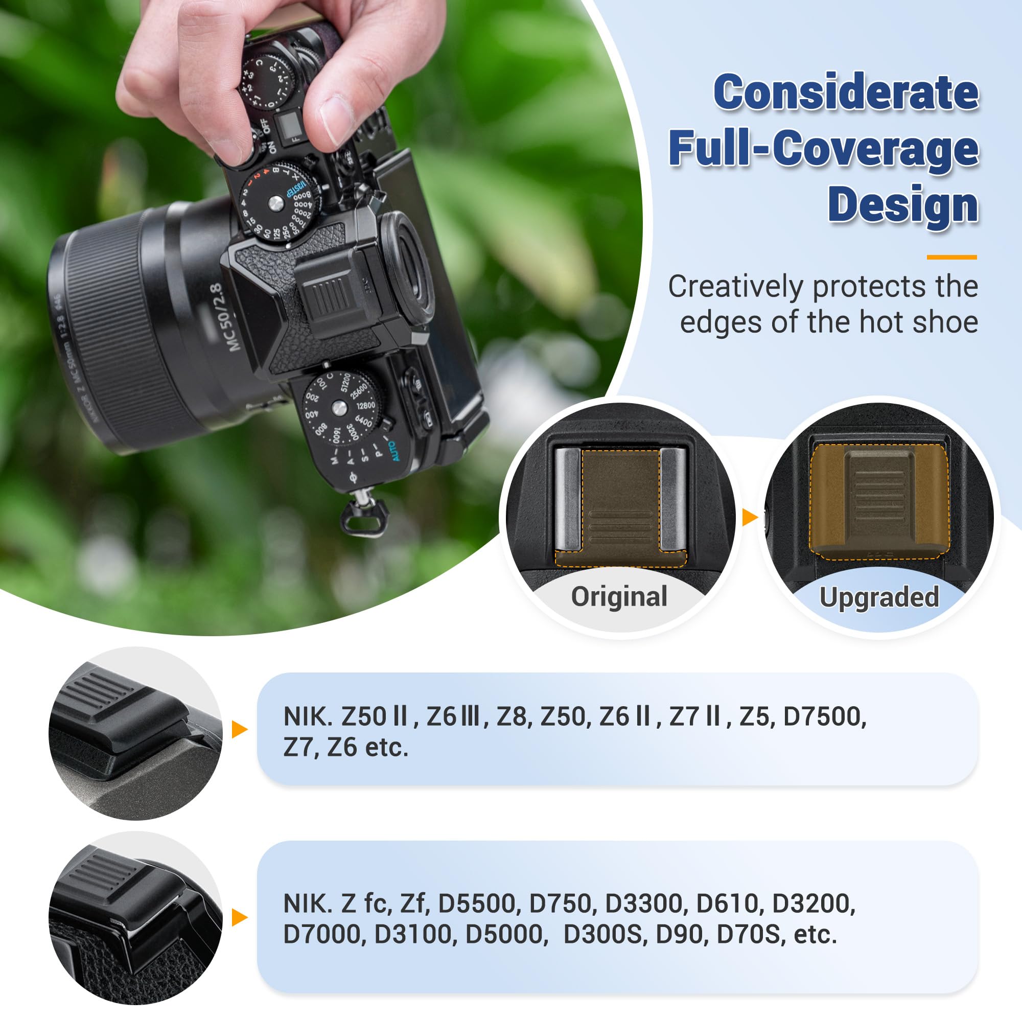 Amazon.com : JJC 2Pack Hot Shoe Cover Cap for Nikon Z50 II Z5 II