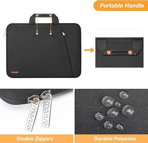 Miniatura 3 de MOSISO Funda para laptop compatible con MacBook Air/Pro, portátil de 13-13.3 pulgadas, compatible con MacBook Pro de 14 pulgadas M4 M3 M2 M1