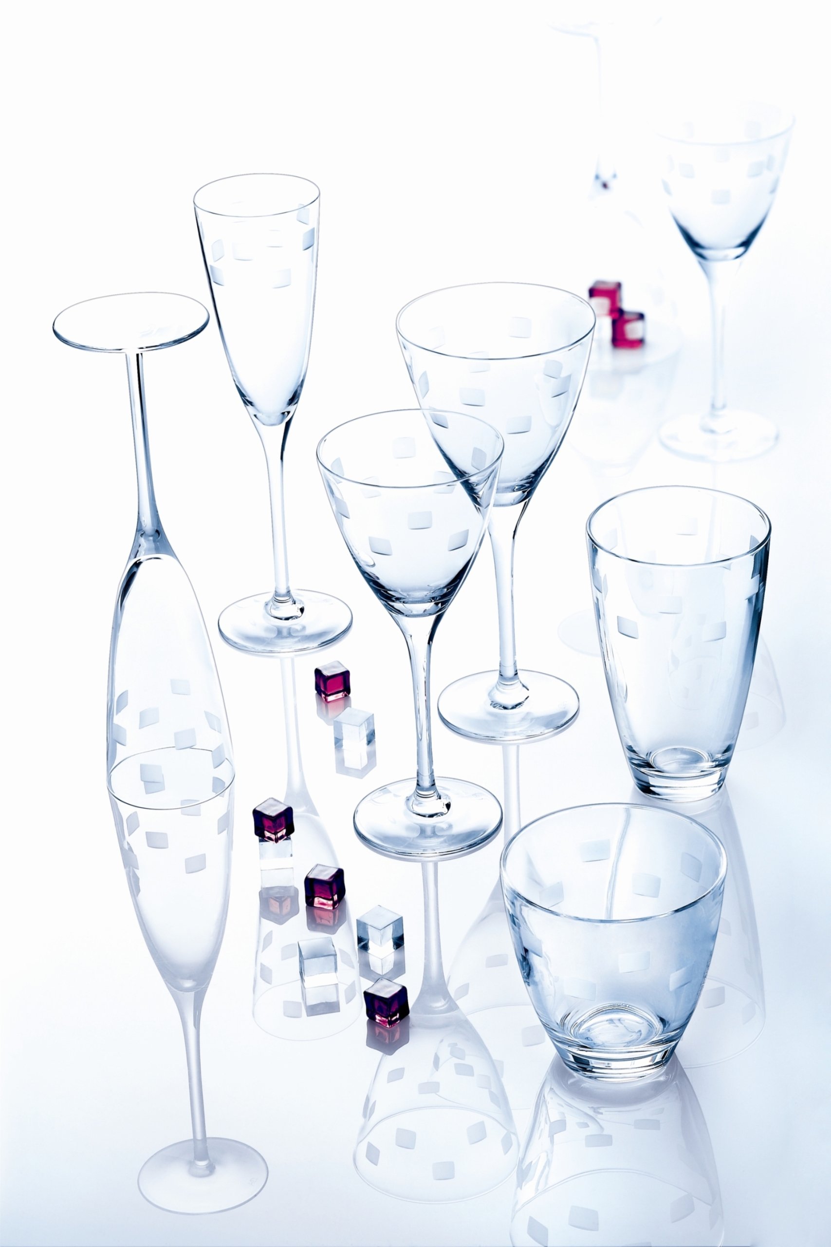 Cristal D'Arques RENDEZ-VOUS – Set 6 Bicchieri Bassi In Vetro 32 Cl – Art Déco, Lavastoviglie, Fatti In Francia