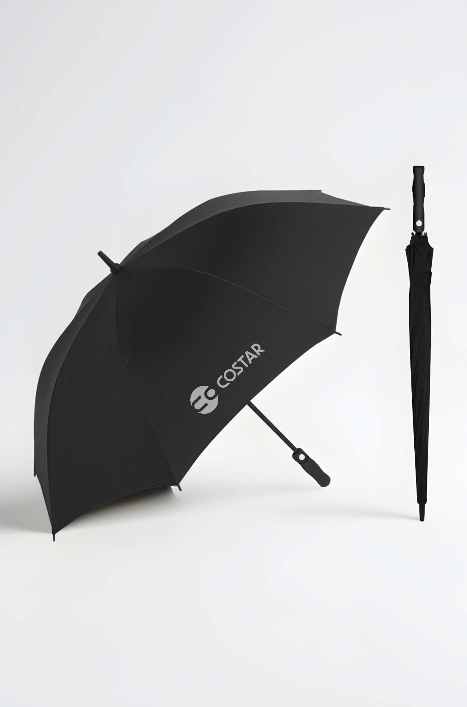 Big Umbrella for Rain, 48 Inch Golf Umbrella for Rain Big Size, Suitable for 2-5 Men, Women and Family, UV Protection, Windproof, One-Click Auto Open, Black