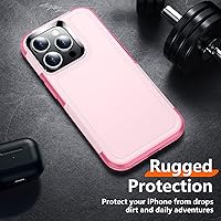 Vista 4 de Red2Fire Funda para iPhone 14 Pro, con 2 unidades [lente de vidrio templado y protector de pantalla] [protección contra caídas de grado militar]