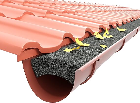 Anti Feuille Gouttière Filtres Gouttière Homlando - Lot De 8 - Mousse Optimum 150mm - Pour 10m Filtres Gouttière Mousse