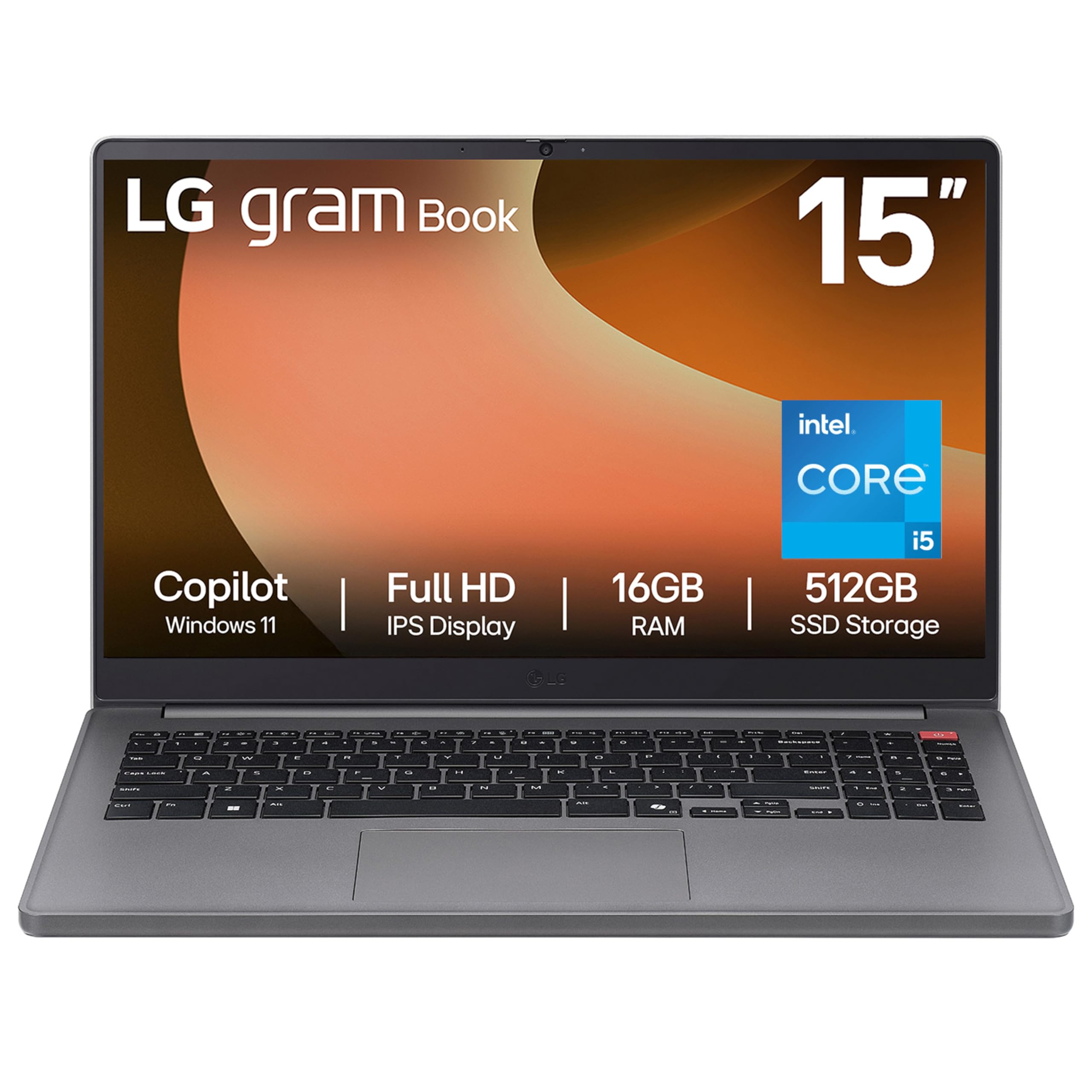 LG gram Book 15U50T Laptop – 15.6-Inch FHD IPS, 16GB RAM, 512GB SSD