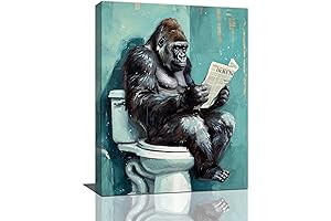 Gorilla Bathroom Decor: A Quirky Wall Art to Unleash Your Inner Animal
