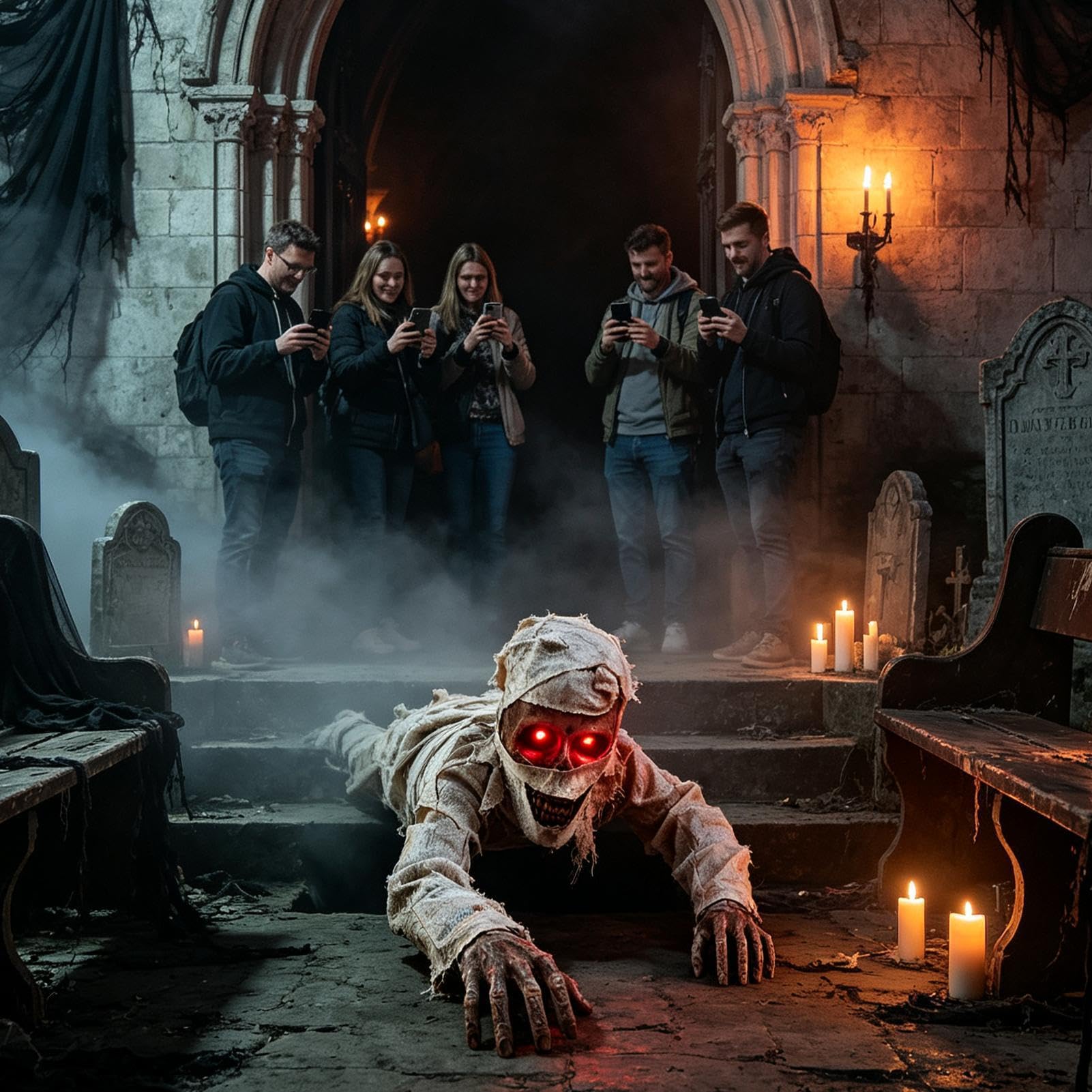Muñeco Halloween Gateante Juguete De Broma Fantasma Activado Por Voz | Muñeco Eléctrico Aterrador Reptante Para Al Aire Libre Entrada Casa Encantada Reuniones Jardín