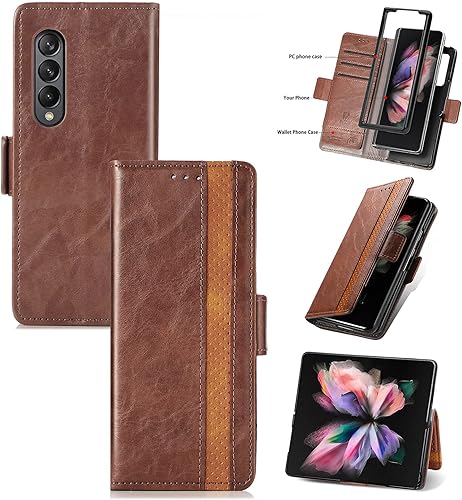 Miniatura 254 de Funda para Honor X7, Funda para Honor Play 30+ Plus Funda de piel sintética con ranuras para tarjetas Funda con soporte abatible Rojo