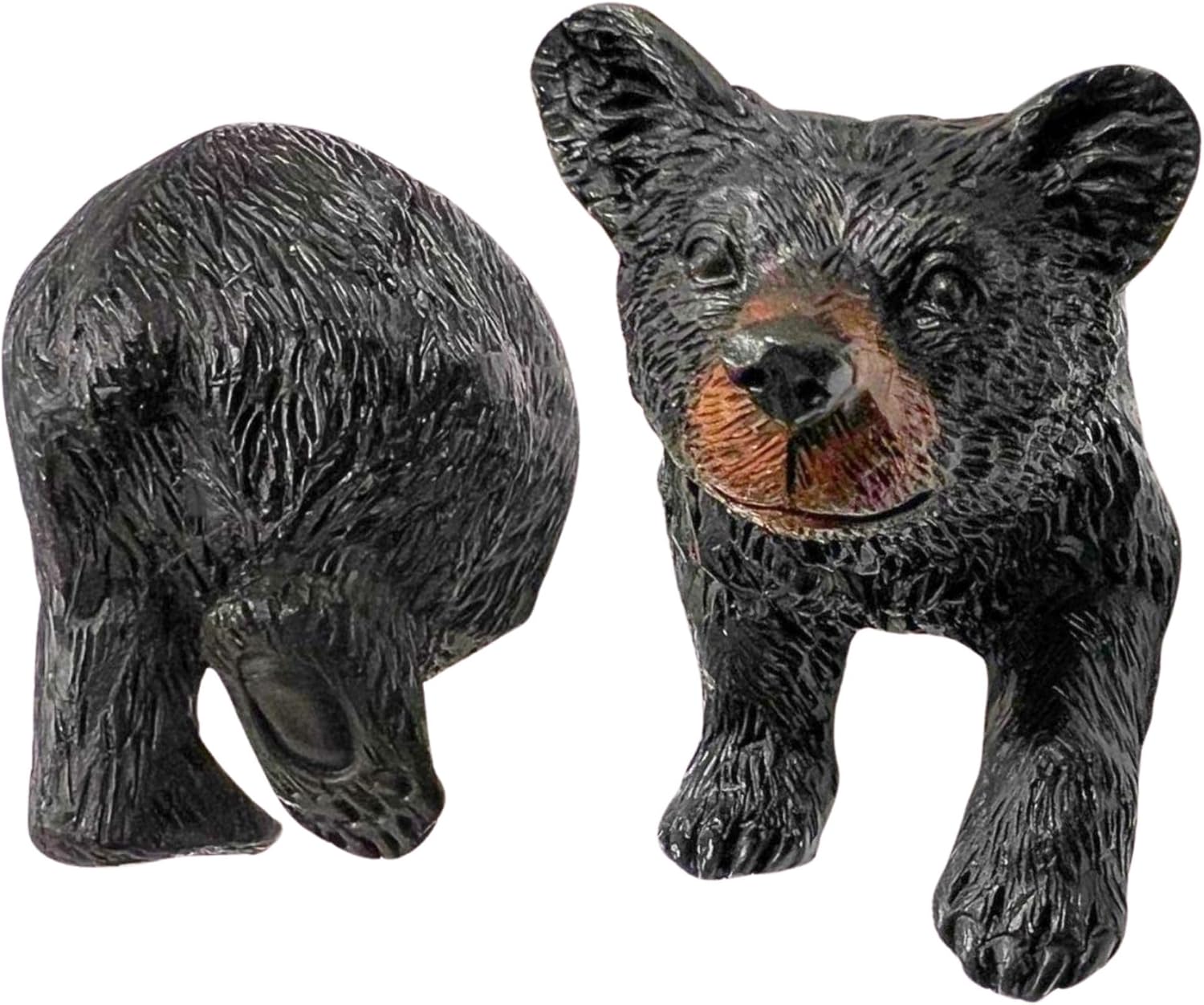 BestGiftEver Black Bear Drawer Pull and Cabinet Knob - Rustic Decor Dresser Hardware for Mountain, Cabin, Lodge or Woodland Home Decorations with Wildlife Charm (Bear Head and Tail Set)