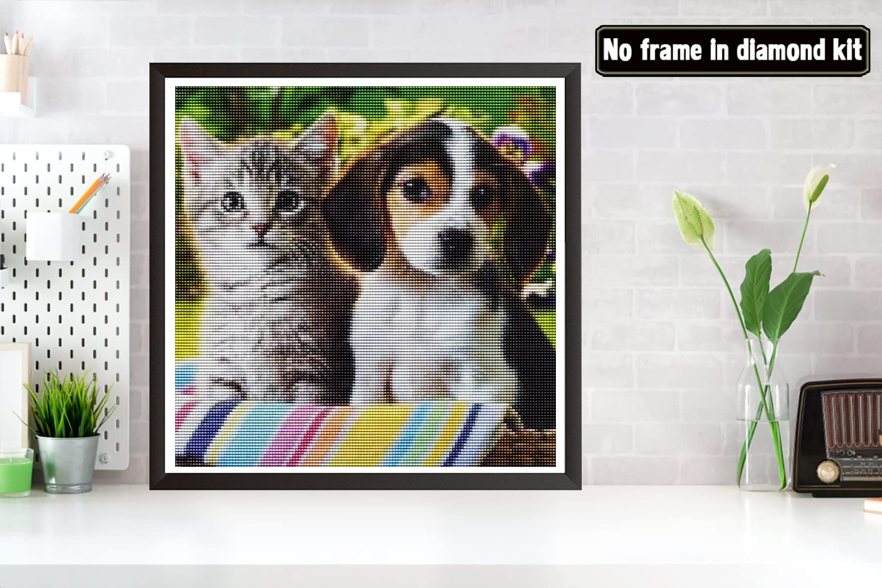 Bimkole 5D Diamond Painting DIY Kits Chien De L'Espace