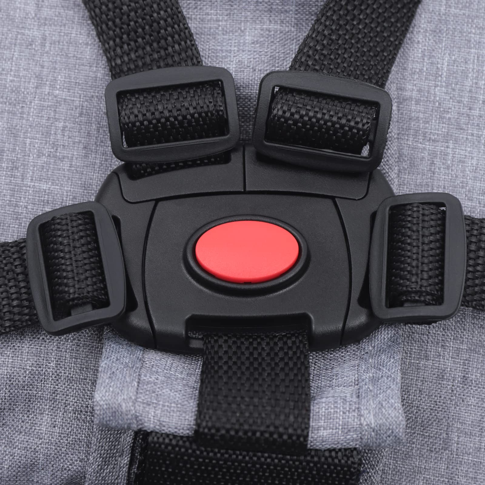 asiento mesa bebé suplemento plegable con pinzas antideslizantes y bolsillo, silla de seguridad para bebé cómodo (gris)