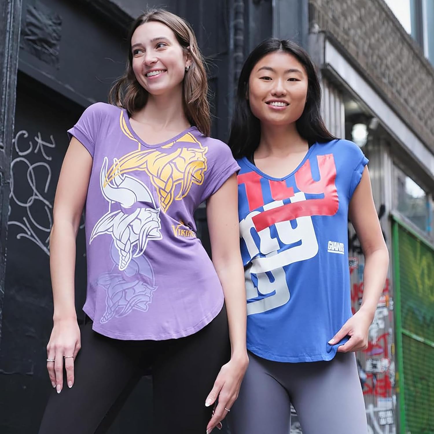 Ultra Game Women’s NFL Official Super Soft Modal Vintage V-Neck T-Shirt - Image 3