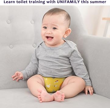 UNIFAMILY Potty Training Pants 2-3 Years Absorbent Reusable Training Pants Girls 2-3 Pink Upairy Toilet Training Underwear for Toddlers (8 Pack)