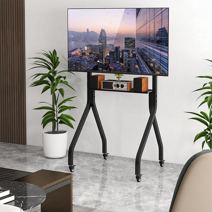 Soporte para TV Móvil Goplus, para Pantallas de 43"-100", 110 lb, Ajustable en Altura miniatura 2