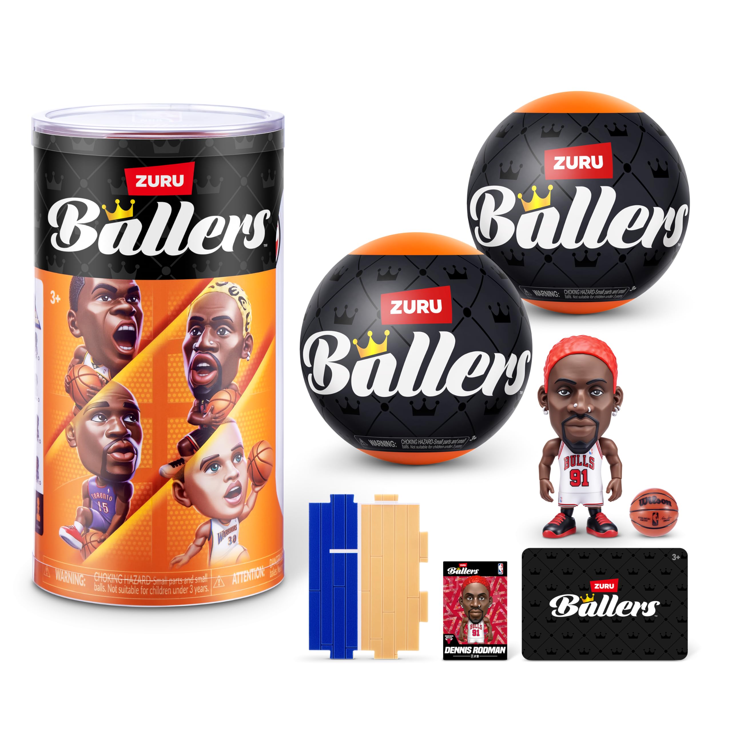 NBA Ballers Series 3 (2 PACK) by ZURU – Official Licensed Product. Surprise Unboxing Basketball Collectible Sports Toy For Ages 3+