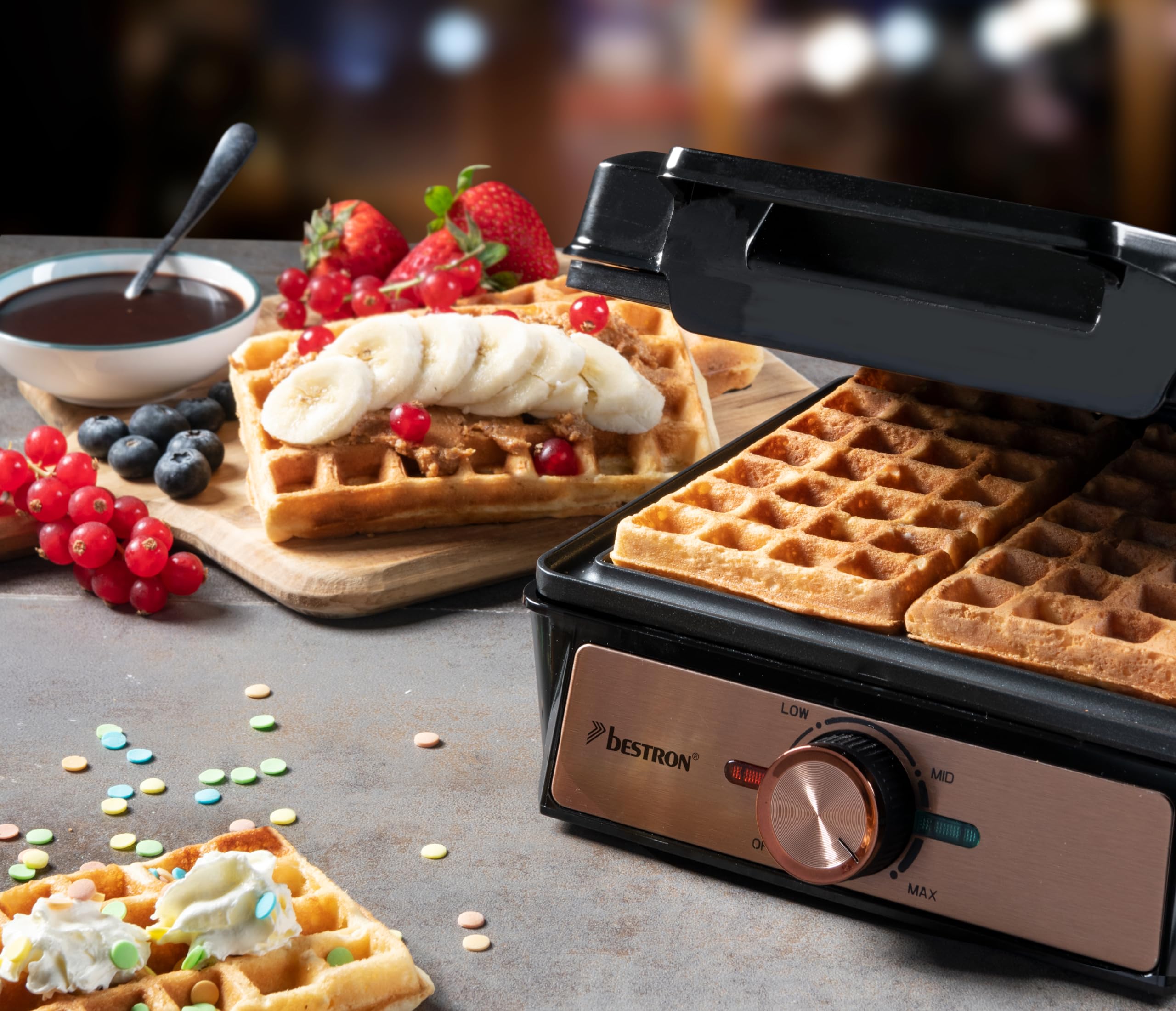 Bestron ASW401 Wafelijzer voor Brusselse Wafels