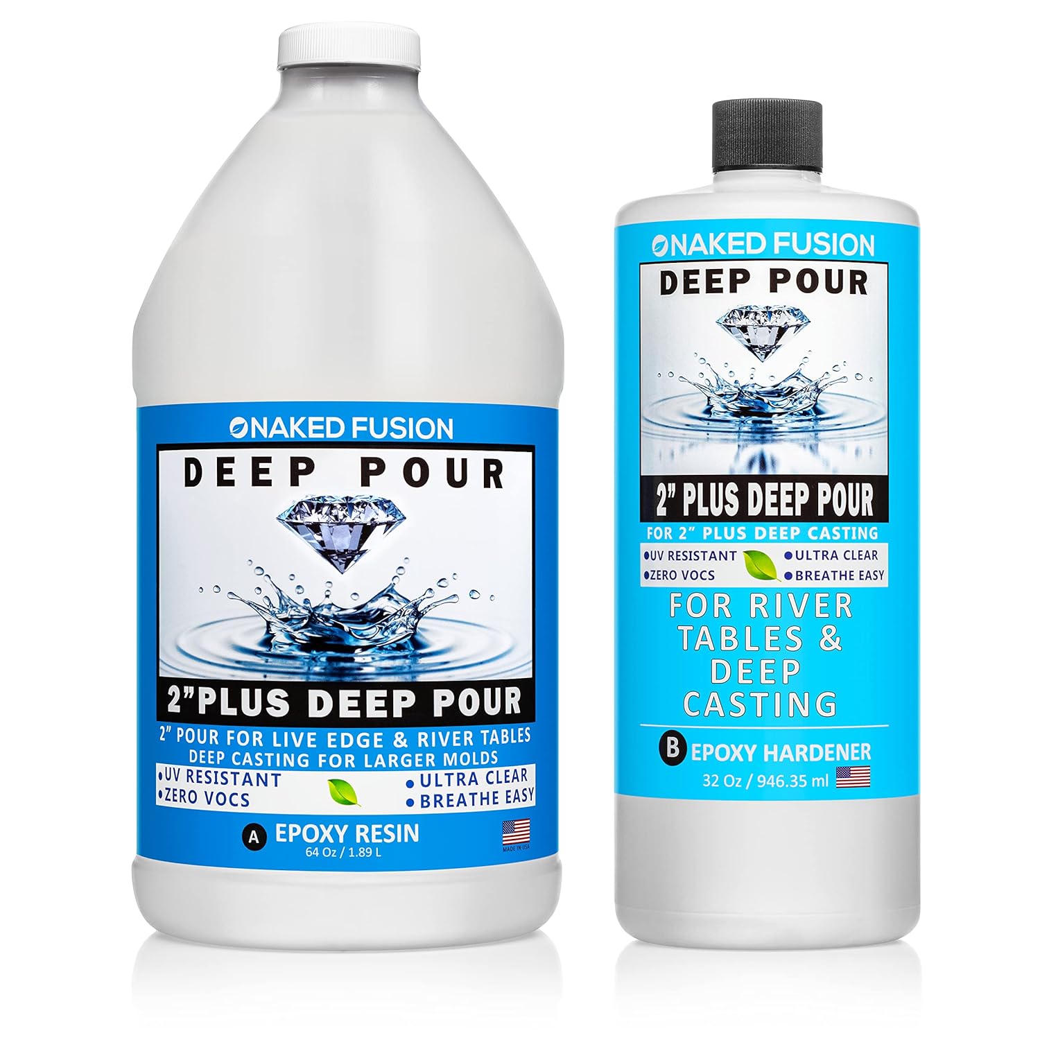 Buy Epoxy Resin Deep Pour Crystal Clear Formula2 Inch Thick Pour Casting Resin for River Tables