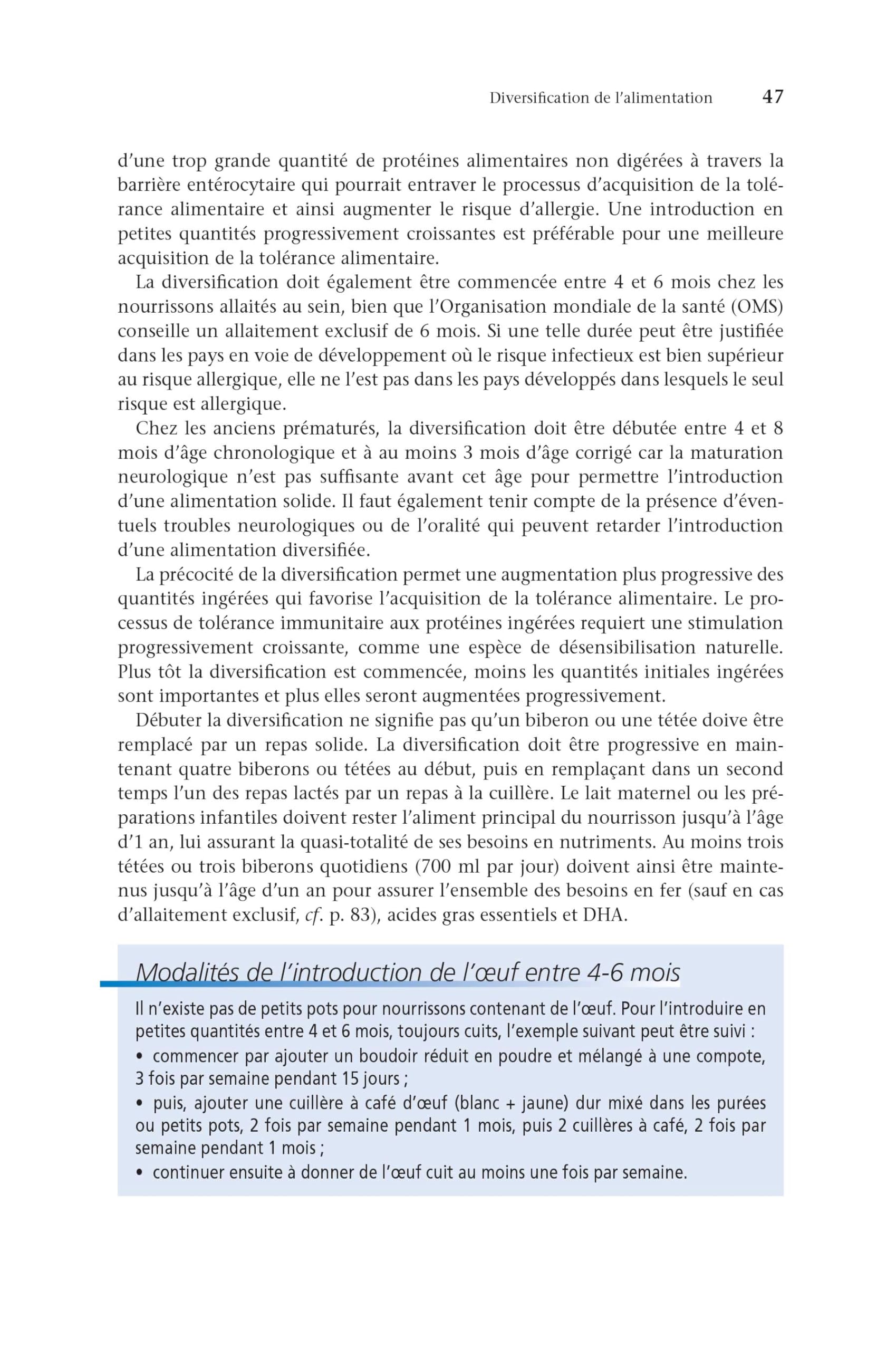 Alimentation de l'enfant de 0 à 3 ans