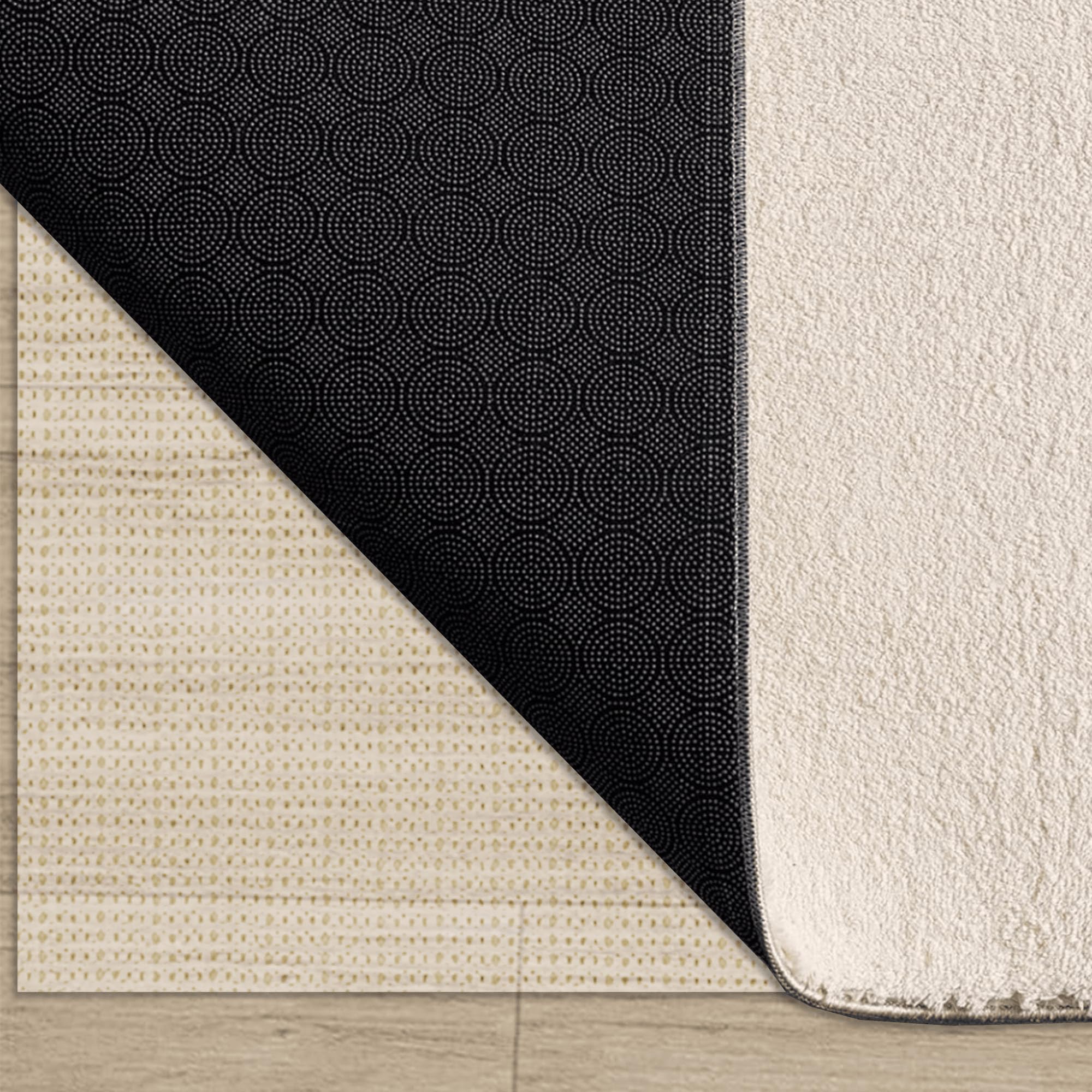 Non Slip Rug Underlay 70 x 220 cm Anti Slip Large Anti Rug Underlay Customisable Size for Laminate and Wooden Floors, Drawers, Shelves, and Carpets, off white