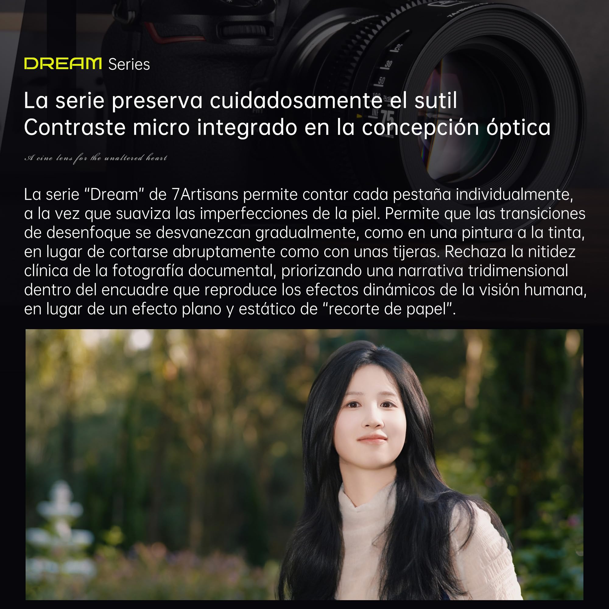 7artisans 35mm T1.5 Drean Series Objetivo de Cine Profesional, Lente Prime de Cine, Manual, de Fotograma Completo y Gran Apertura, Compatible con Sigma FP, Panasonic S1 S1H S5, Leica SL SL2, Negro