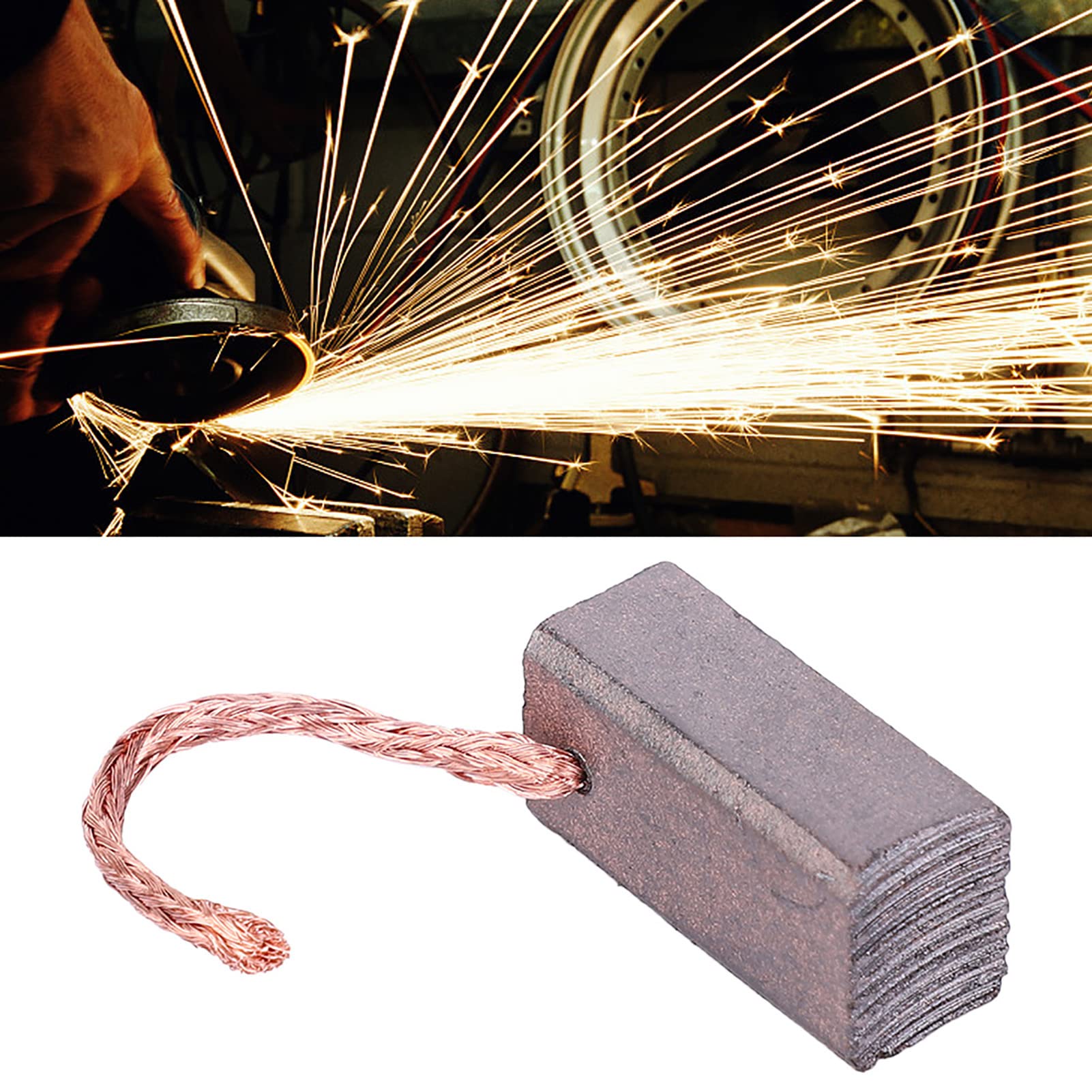 100 sztuk zestawy zamienne do szczotek węglowych pojazd elektryczny silnik prądu stałego J432A 8x10x20mm artykuły motoryzacyjne akcesoria do elektronarzędzi