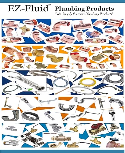 Miniatura 5 de EZ-Fluid Manguera de conector de calentador de agua de acero inoxidable trenzado flexible de 18 pulgadas para tuberías de agua de hierro hembra, FIP