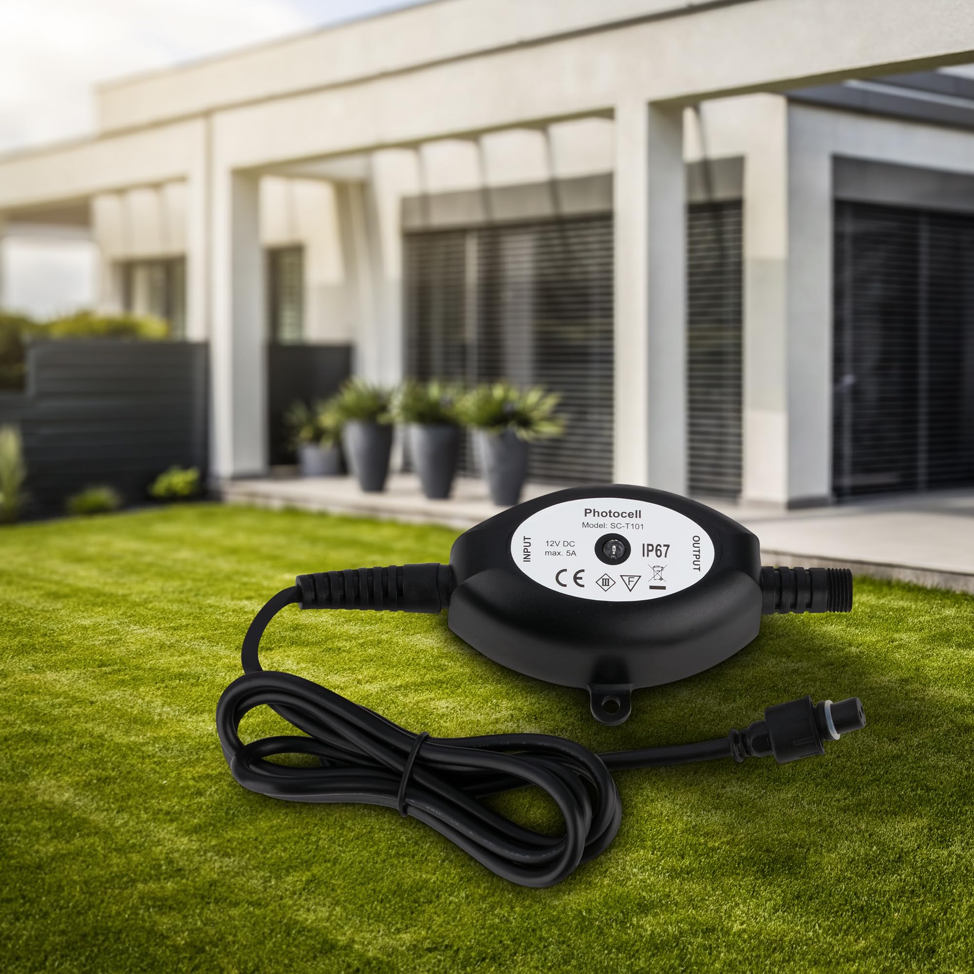 BRILONER - Connect to Shine 12 V system ogrodowy z czujnikiem zmierzchu, na zewnątrz, zestaw rozszerzający, IP67, zabezpieczenie przed tymczasowym zanurzeniem, automatyczne włączanie/wyłączanie, 10,5