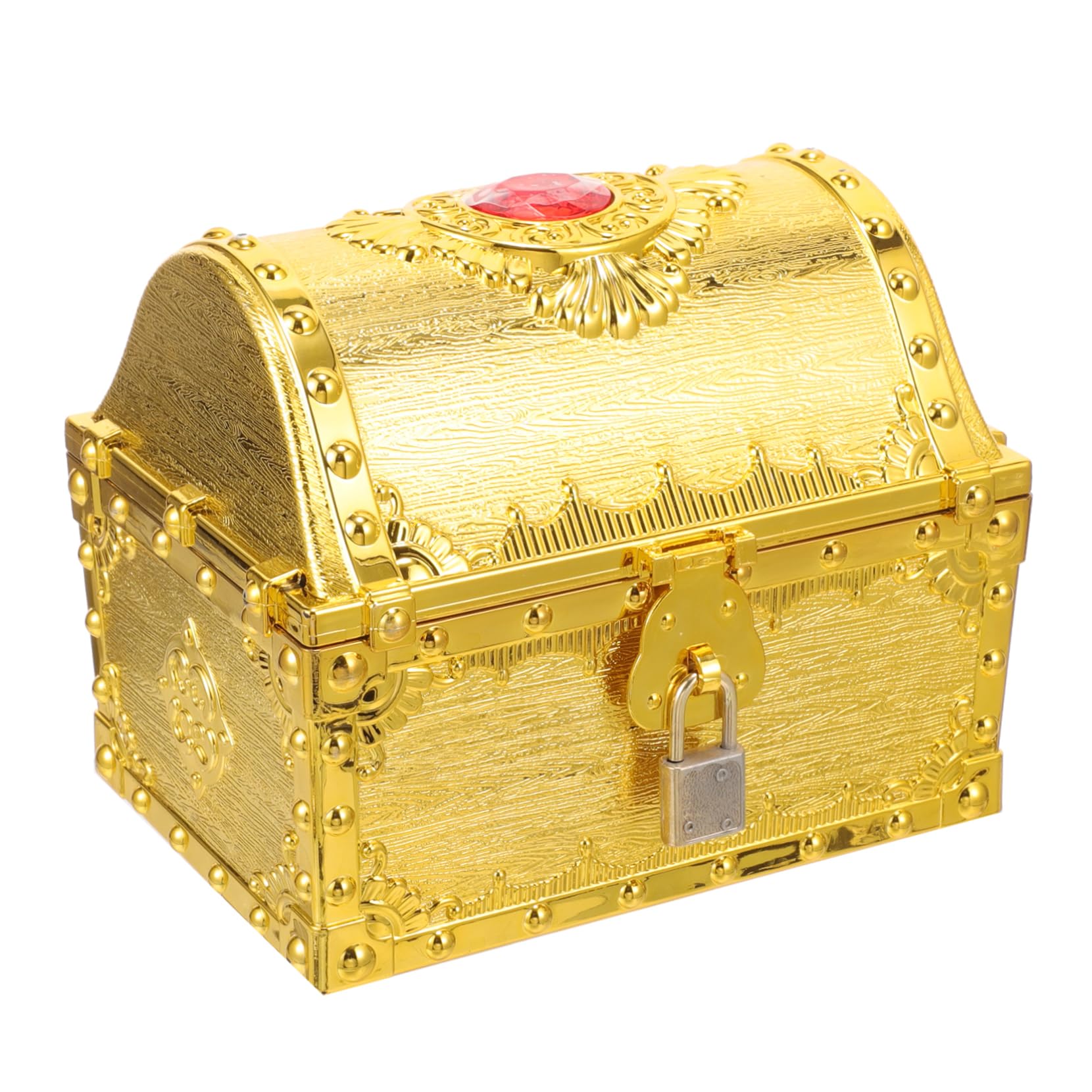 PartyKindom 4Er Schachtel Schatztruhe der Piraten halloween dekoration halloween decoration verstauungsboxen takı kutusu Schmuck Zubehör Piraten-Schatztruhe Schatztruhe zur Dekoration Plastik