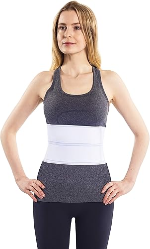 Miniatura 7 de NYOrtho faja de compresión abdominal, cinturón de soporte para la cintura, para hombres y mujeres, 2 paneles 15 cm de alto.