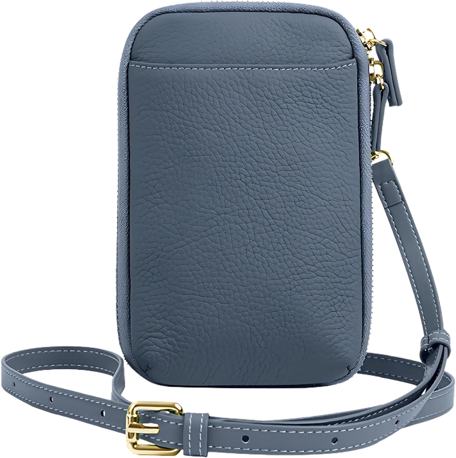 Small Crossbody Phone Bag for Women - Genuine Leather Purse | Card Slots & Wide Adjustable Strap, Everyday Errands