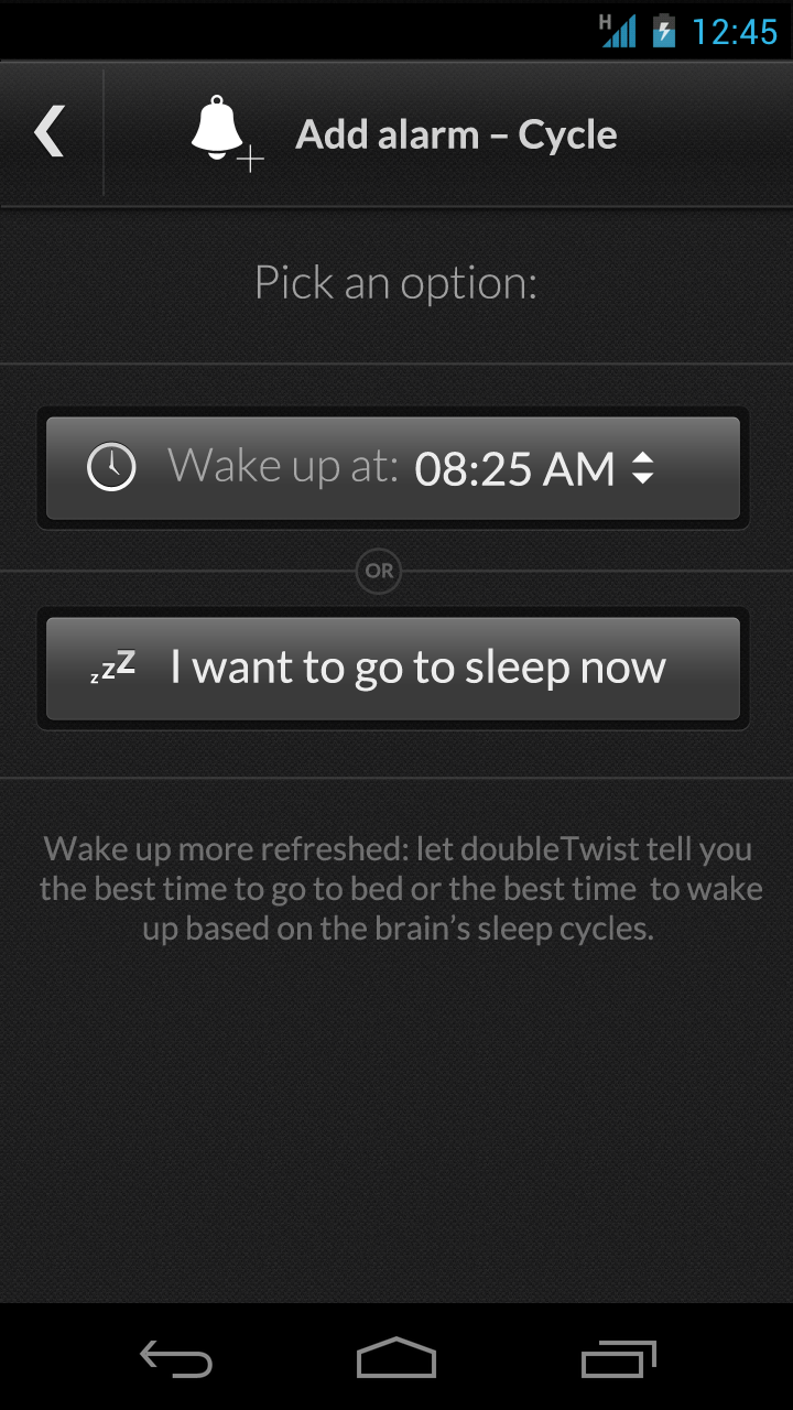 Alarm Clock by doubleTwist (Kindle Tablet