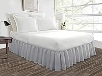 Vista 37 de Falda de cama de doble tono, color borgoña, tamaño Twin de 16 pulgadas, caída a medida, de ajuste fácil, suave, doble cepillado, de microfibra