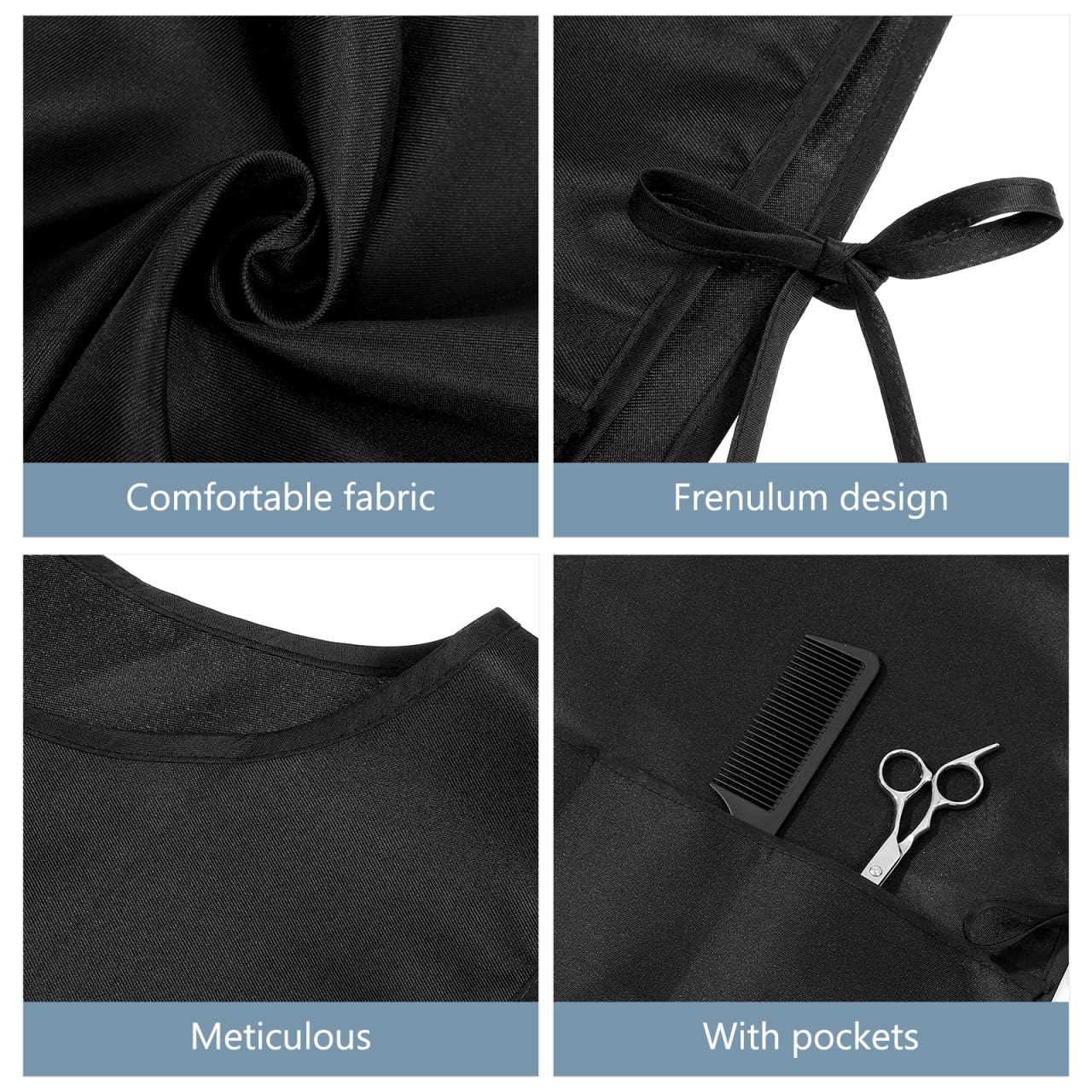Zerodeko Delantal De Peluquero Resistente A Las Manchas Y Uniforme De Peluquero Para Hombres Y Mujeres Delantal De Peluquería