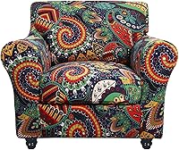 Vista 57 de SearchI Funda elástica para sofá, funda para sillón de 2 piezas con funda de cojín separada para silla, protector de muebles lavable para sala