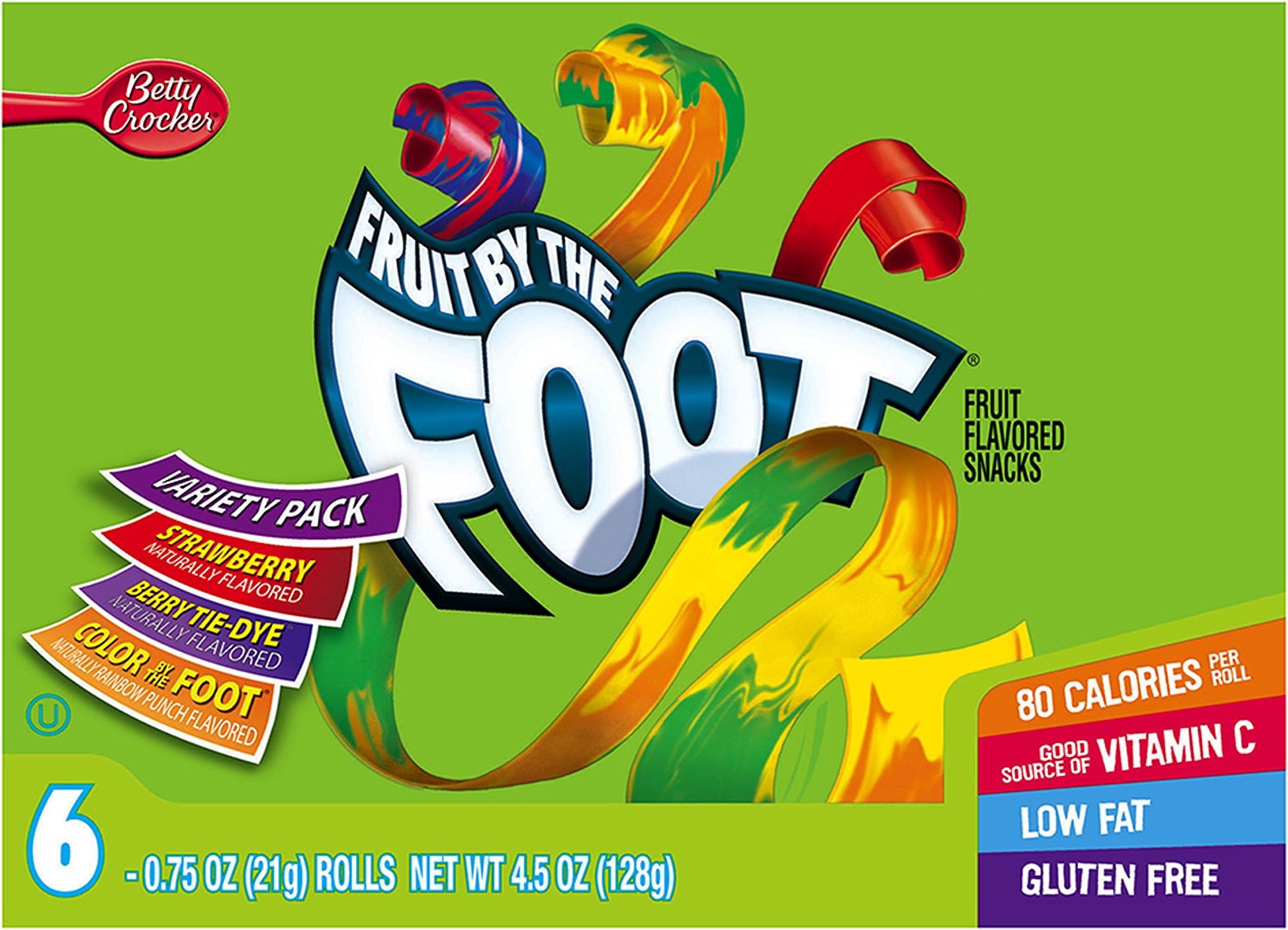 Fruit by The Foot Variety Pack, 128g
