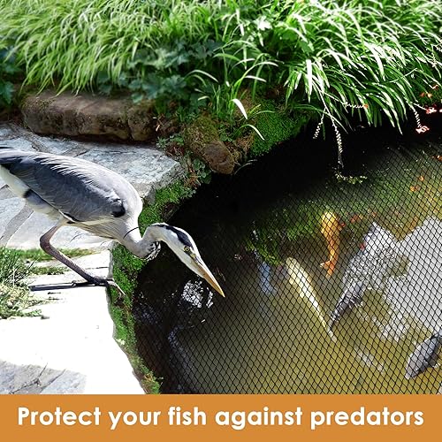 Miniatura 3 de PACETAP Kit de red para estanque de 15 x 20 pies, red para estanque para hojas, cubierta de estanque Koi, red de estanque Koi resistente, cubierta
